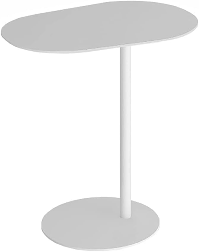 C-Shaped Side Table, Iron Living Room Table, Mini Corner Table for Bedroom or...