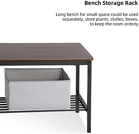 soges Kitchen Table Set for 4, Nesting Table with 2 Chairs & Bench, Oak