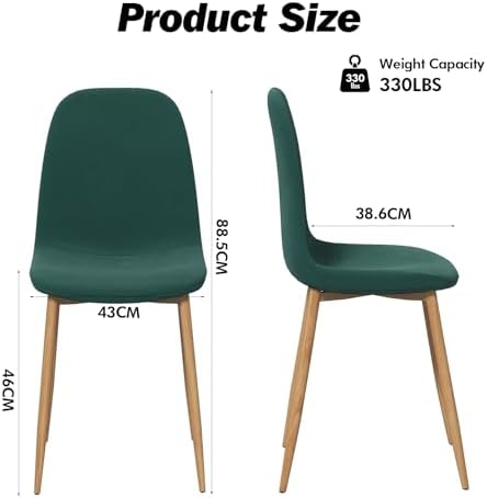 Artist hand Mid‑Century Modern Dining Chairs, Set of 4