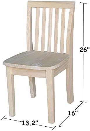International Concepts Pair of Mission Juvenile Chairs, Unfinished