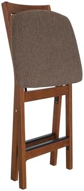 MECO Stakmore Premium Solid Wood Dining Table Folding Counter Stools Set with...