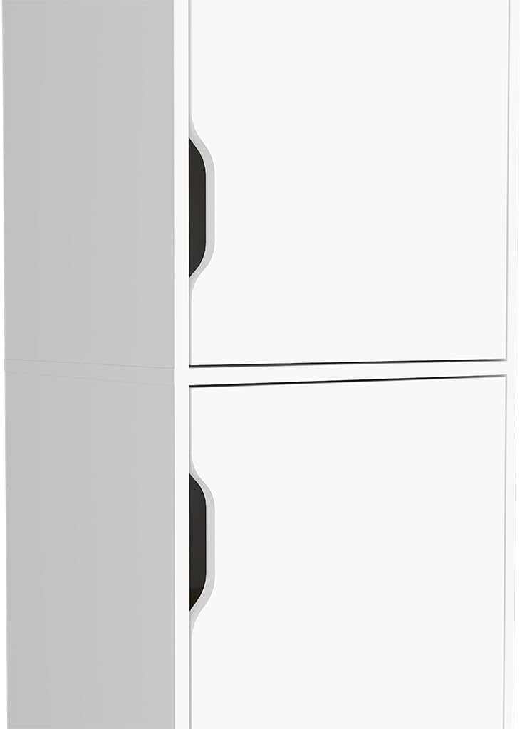 Single Kitchen Pantry Wallas Cabinet, Storage Cabinet Locker with Four Shelve...