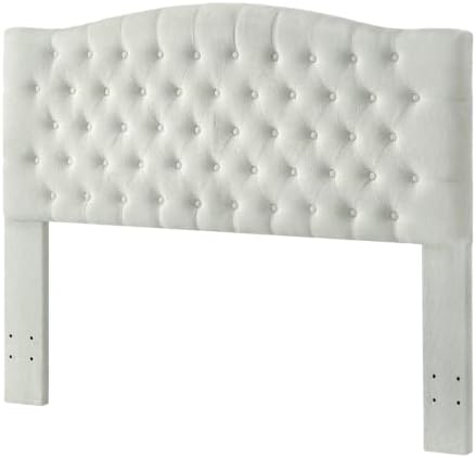 24KF Boucle Upholstered Tufted Button Queen Headboard and Comfortable Fashion...