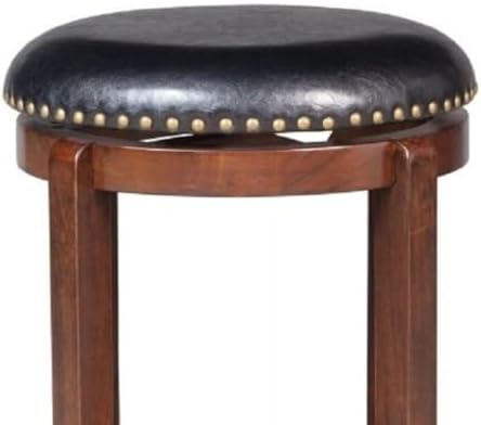 Cordova Swivel Backless Counter Stool - Mocha Brown