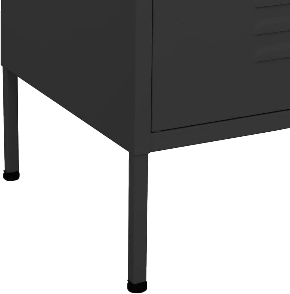 13.8x31.5x40 Steel Storage Cabinet, 2 Adjustable Shelves, Levelers, Matte, Ta...
