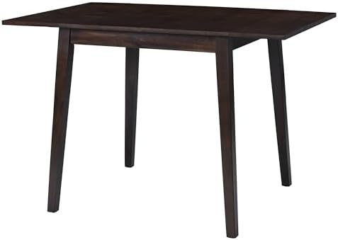 P PURLOVE 3 Piece Kitchen Dining Set, Wood Dining Table Set, Espresso