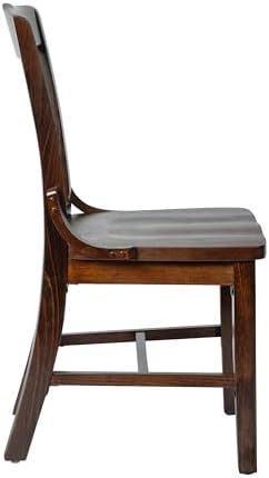 Flash Furniture Hercules Wood School House Back Restaurant Chair, Walnut