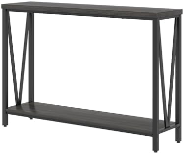 FOLUBAN Console Table for Entryway, Modern Sofa Table Behind Couch, Narrow En...