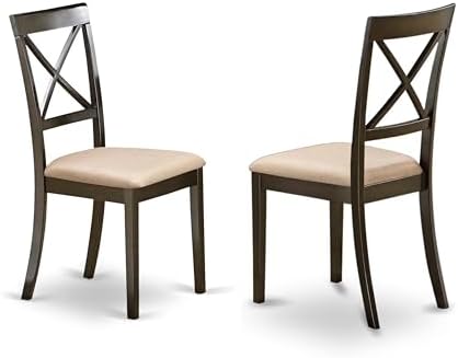 East-West Furniture ANBO5-CAP-C Wooden Dining Table Set- 4 Amazing Dining Roo...