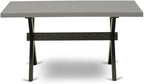 East West Furniture XT696 X-Style Mid-Century Modern Dining Table - a Rectangle Wooden Table Top with Stylish Legs, 36x60 Inch, Multi-Color