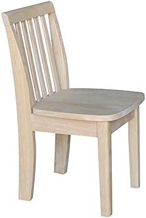 International Concepts Pair of Mission Juvenile Chairs, Unfinished