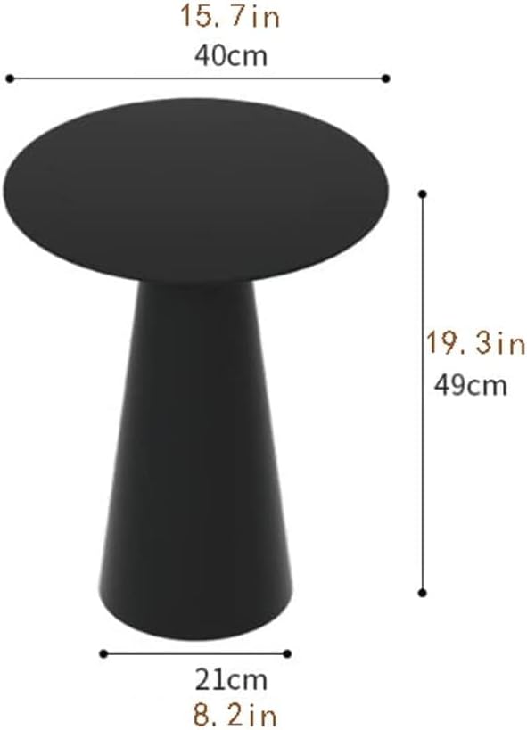 Nightstand T-Shaped Side Table, Round Modern Home Decor, Coffee Table for Liv...