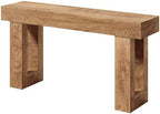 LITTLE TREE 63 Inches Long Console Table for Entryway, Sofa Table Behind Couch, Wooden Entry Table Foyer Hallway Table, Industrial Console Sofa Table for Living Room, Oak Color