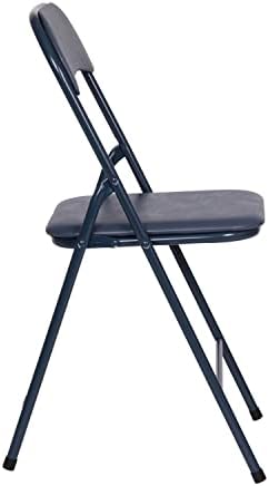 Flash Furniture Madison 5-Piece Folding Card Table and Chair Set, Navy