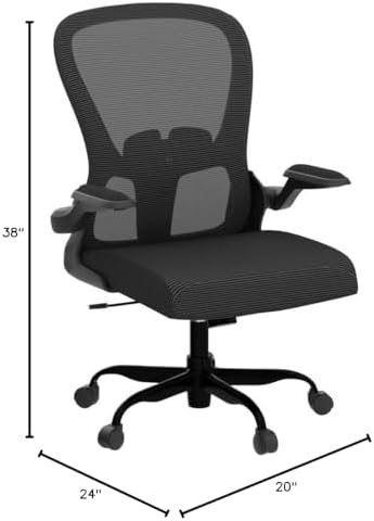 Ergonomic Office Chair, Comfort Swivel Home Office Task Chair, Breathable Mes...