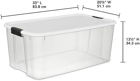Sterilite Ultra Latch Box with Lids for Home and Office, 116 Quart, 8-Pack | ...