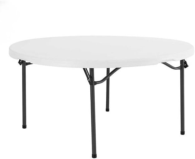 Lifetime 60" Round Commercial Grade Nesting Folding Table, Perfect for A...