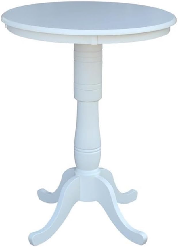 IC INTERNATIONAL CONCEPTS 30" Round Top Pedestal Dining Table, 40.9&quot...