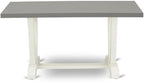 East West Furniture VT096 V-Style Mid-Century Modern Dining Table - a Rectangle Wooden Table Top with Stylish Legs, 36x60 Inch, Multi-Color