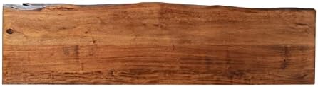 Jofran Nature's Edge 72" Farmhouse Dining Table - Solid Wood Counter...