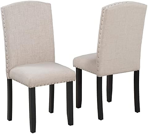 LUMISOL 6 Piece Dinette Set Large Dining Table Set with Bench Include Faux Ma...