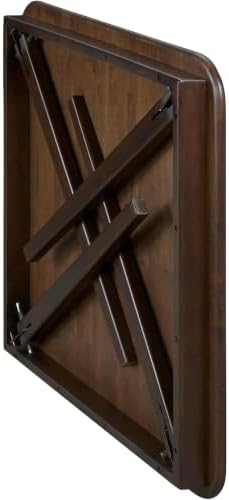 Stakmore Classic Straight Edge Square Wood Folding Table, 32x32, Espresso