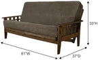 Kodiak Furniture Tucson Full Size Futon Set, Marmont Thunder
