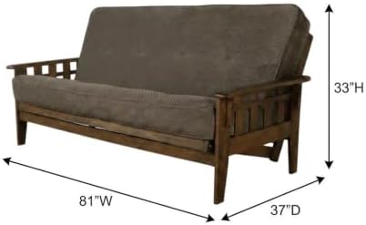 Kodiak Furniture Tucson Full Size Futon Set, Marmont Thunder