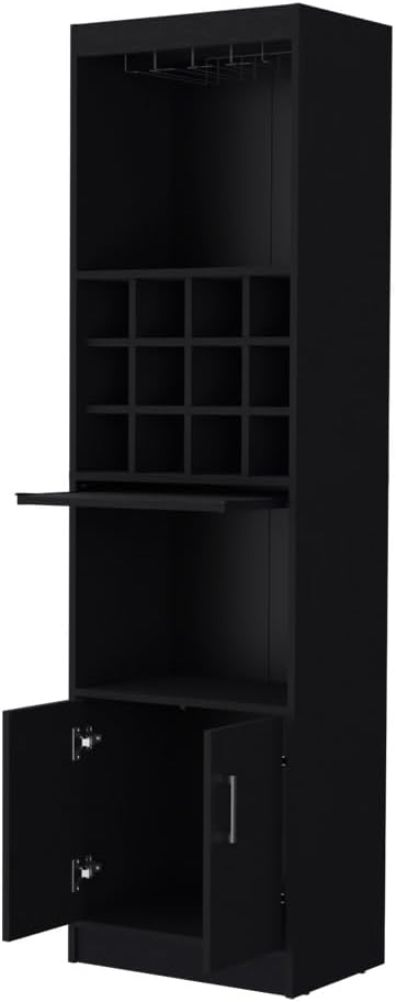 Corner Storage Cabinet, Pantry Sideboard Cupboard Wine Locker for Kitchen Liv...