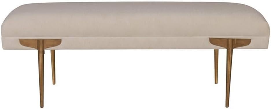 MAKLAINE Velvet Upholstered Bench, 19.6" H x 53.5" W x 22" D, ...