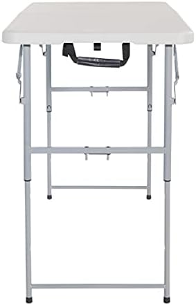 Office Star Resin Multipurpose Rectangle Table, 4-Feet Long, Height Adjustabl...