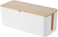 12.5x5.35x4.72in Cable Management Box Cable Organizer Box and Power Strip Box Hide Desk Cord and Floor Cables to Cover and Hide & Power Strips & Cords
