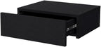 Vienna 1-Drawer Manufactured Wood Floating Nightstand, Black