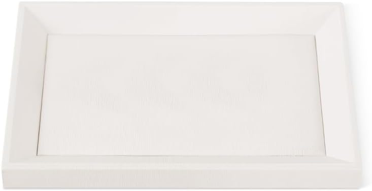Jewelry Trays, Leather Tray, Luxury White Jewelry Organizer Tray For Necklace,Earring,Ring,Flat Jewelry Organizer For Dresser