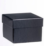 Allure - Bulk Case Of 12 - Luxury Earring Boxes With LED Light, Square Shaped Elegant Diamond Earring Case, For Unique Proposal Or Wedding, Small, Black Velvet Interior Jewelry Display Gift Box.