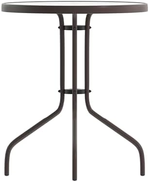 Flash Furniture 23.75 in Round Table, Bronze