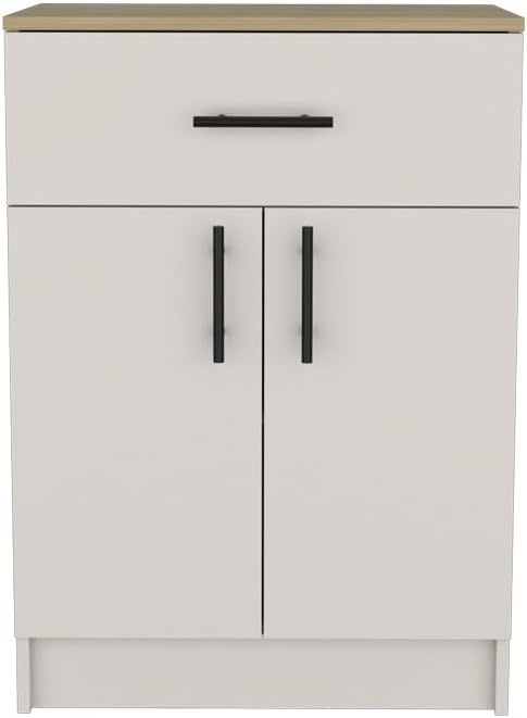 Mid-Century Pantry Cabinet, Saving Space Storage Cabinet for Kitchen Entryway...
