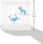 Amazon Brand - Mama Bear Reusable Snack Bags, Hook and Loop, One Size, 6-pack