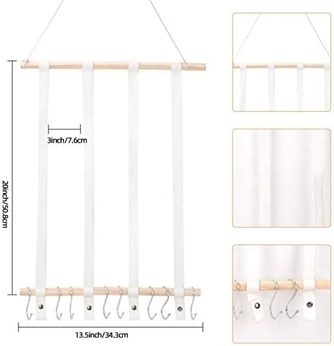 OAOLEER Hair Bow Holder Organizer for Girls，Hair Clips Headband Organizer Storage Wall Hanging Home Decor for Girls Room