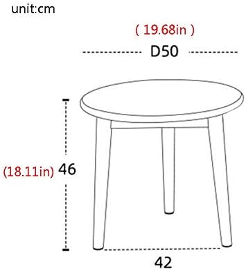Telephone Table, End Table,Telephone Lighting Side Table,Round Solid Wood Din...