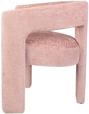 Jofran Gwen Jacquard Upholstered Accent Chair, Modern Luxury Plush Sculptural...