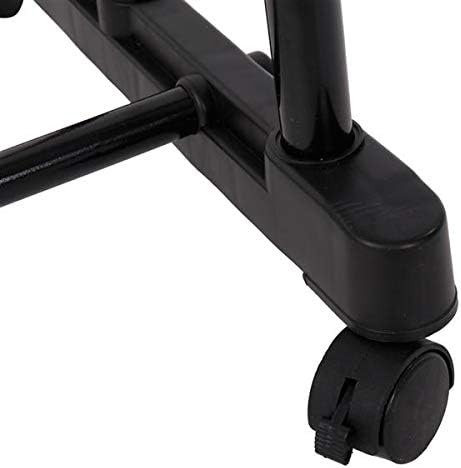 Single-bar Horizontal-stretching Stand Clothes Rack (Black & Silver)