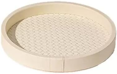 Leather Catchall Tray Organizer for Entryway Vanity Living Room | Organize keys, sunglasses & perfume. Elegant leather catchall tray decor for your entryway, vanity & living room.