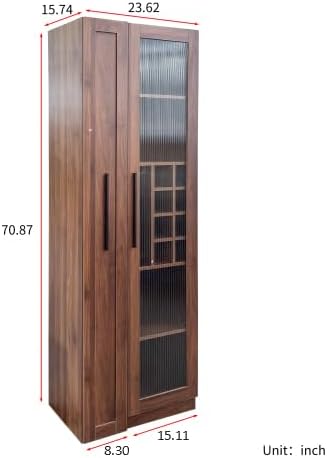 ZeHuoGe Kitchen Pantry Cabinet with Multi-Functional Pull-Out Multi-Tier Stor...
