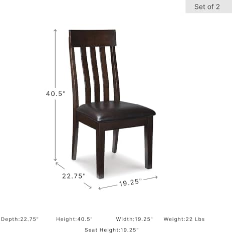 Signature Design by Ashley Haddigan Dining Chair, Set of 2, Dark Brown