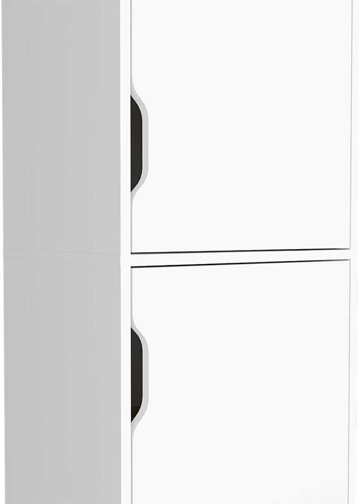 17.7" D*13.6" W*59.3" H Corner Freestanding Kitchen Pantry wit...