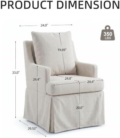 UVV Upholstered Dining Chairs Set of 2, Modern Kitchen Chair Dining Room Chai...
