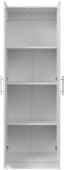 LUMISOL High Kitchen Pantry Cabinet with 2 Doors, Buffet Cupboards Sideboard ...