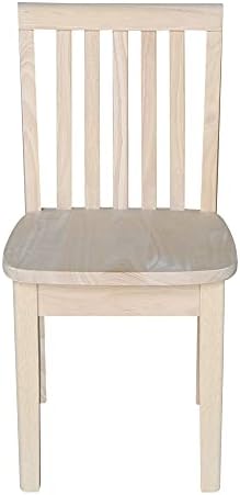 International Concepts Pair of Mission Juvenile Chairs, Unfinished