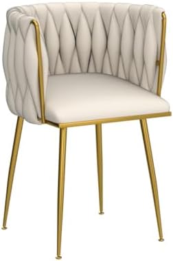 Dining Chairs, Beige Velvet Dining Chairs Set of 4